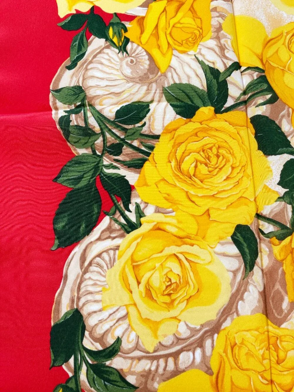 Vintage CHRISTIAN DIOR Silk Floral Scarf